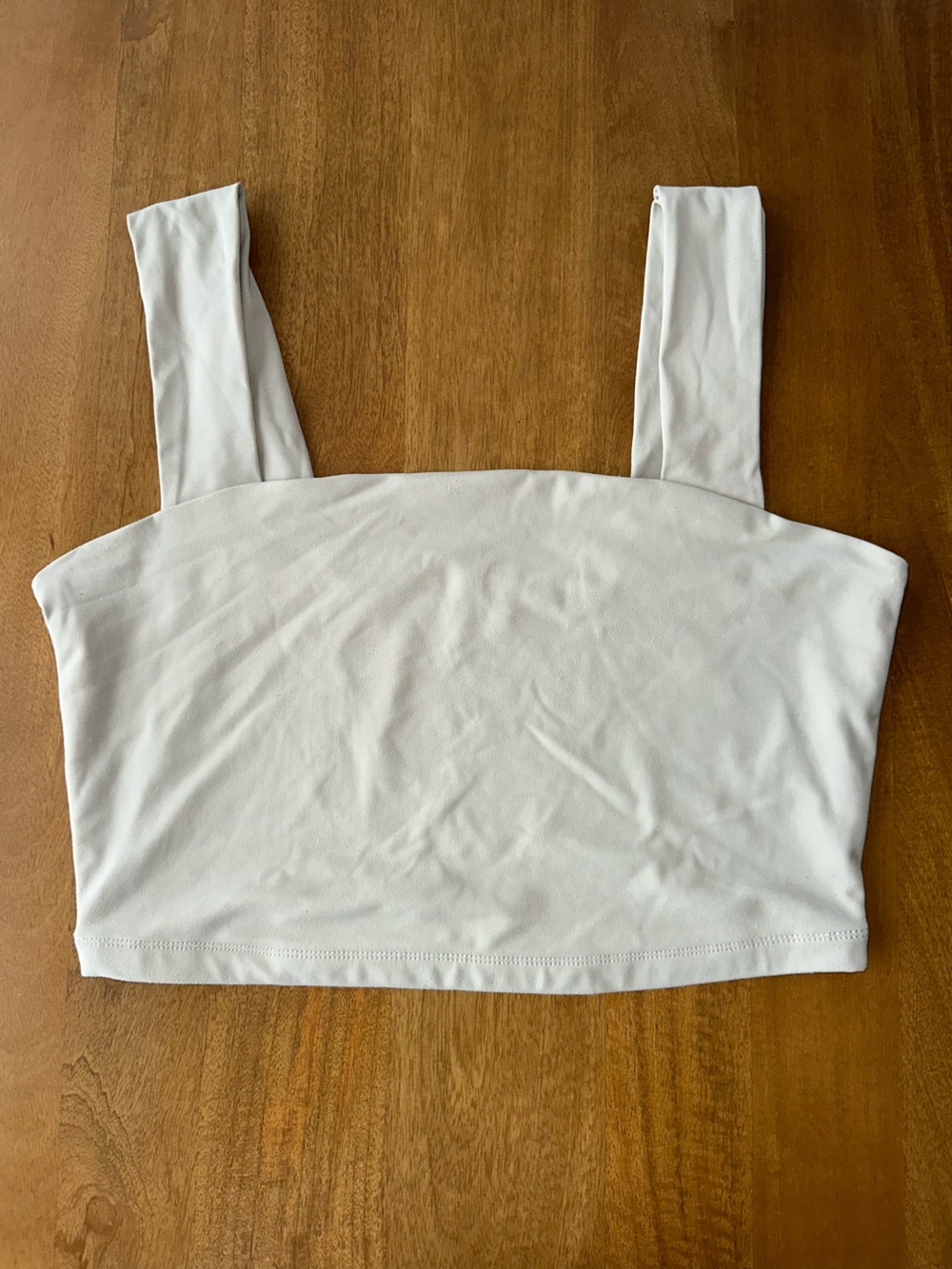 Thick Strap Cropped Tank in Tan - Dynamite